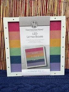 LED Wooden Framed Letter Board - 12"x12" - Built in Lights, Baby Announcement - Picture 1 of 24