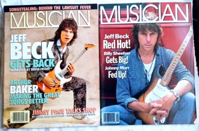 Lot of 2 Jeff Beck Musician Magazines May 1985 Sept 1989 NEAR MINT NO LABELS Q6 Foto 1 de 2