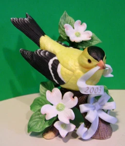 LENOX 2003 Colección Anual American Goldfinch Garden Bird Collection NUEVO en CAJA con Certificado de Autenticidad - Imagen 1 de 6