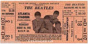 11 1965 THE BEATLES FULL UNUSED CONCERT TICKETS scrapbooking frame reprint set 1 - Picture 1 of 11