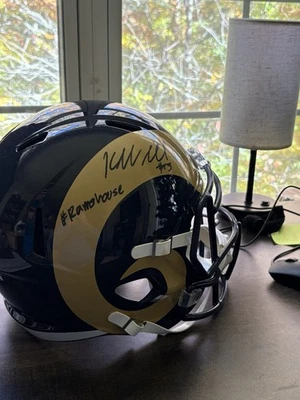 Kyren Williams Full Size Autographed / Inscribed “Ramshouse” Helmet JSA COA Rams - Image 1 of 4