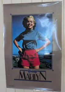 Vintage Young Marilyn Monroe poster Hot Girl 1988 Laminated - Bild 1 von 4