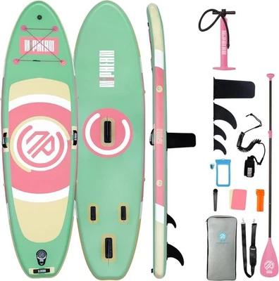 Niphean 10' Inflatable Stand Up Paddle Board w/ accessories, SUP, Women-Specific - Image 1 of 4