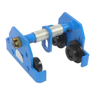 4400lbs / 2Ton Dual Wheels I-Beam Hand Trolley Alloy Steel 65-180mm Adjustable - Image 1 of 4