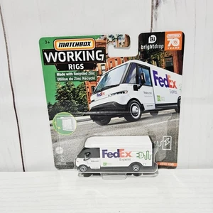 Matchbox Working Rigs Fedex Express GM Brightdrop Zevo 600 5/16 Electric Vehicle - Picture 1 of 2