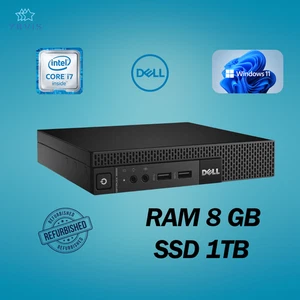 PC DESKTOP DELL 9020 MINI INTEL I7 RAM 8GB SSD 1TB WIN 11 PRO RICONDIZIONATO - Foto 1 di 6