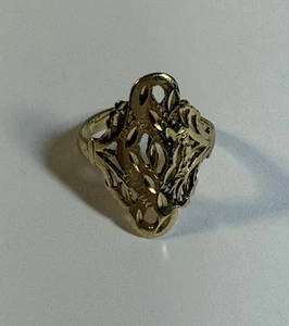 Vintage filigree 14K gold ring weight 2.7g. - Picture 1 of 14
