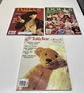 Vtg 2 Dolls Collectors May 1992, Dec1994 , Teddy Bear Friends Dec 1989 Magazines - Imagen 1 de 24