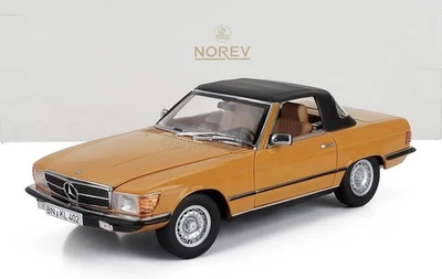 Norev 1/18 Mercedes Benz SL-Class 450SL Cabriolet Spider 1975 arancione 183350 - Immagine 1 di 4
