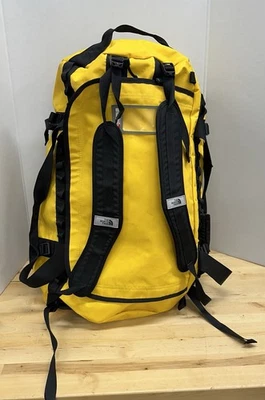 LARGE North Face Duffle Bag Base Camp Duffle Yellow/Black Outdoor Travel Fishing - Image 1 of 4