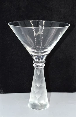 Vidrio Martini soplado a mano Artland Prescott transparente panal/vástago esmerilado 7" Foto 1 de 4