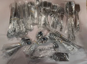 Set Of 114 Reed & Barton HAVERSHAM 18/10 Stainless Flatware Service For 12 NEW - Picture 1 of 16
