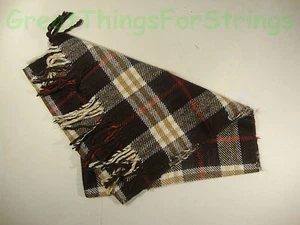 Winter Scarves Scarf Wrap Unisex Pattern Plaid Checkered Beige Brown Red Ski - Foto 1 di 1