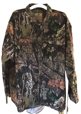 Mossy Oak Heavyweight Shirt Jacket XXL Long Sleeve Camouflage Hunting Outdoors - Image 1 of 4