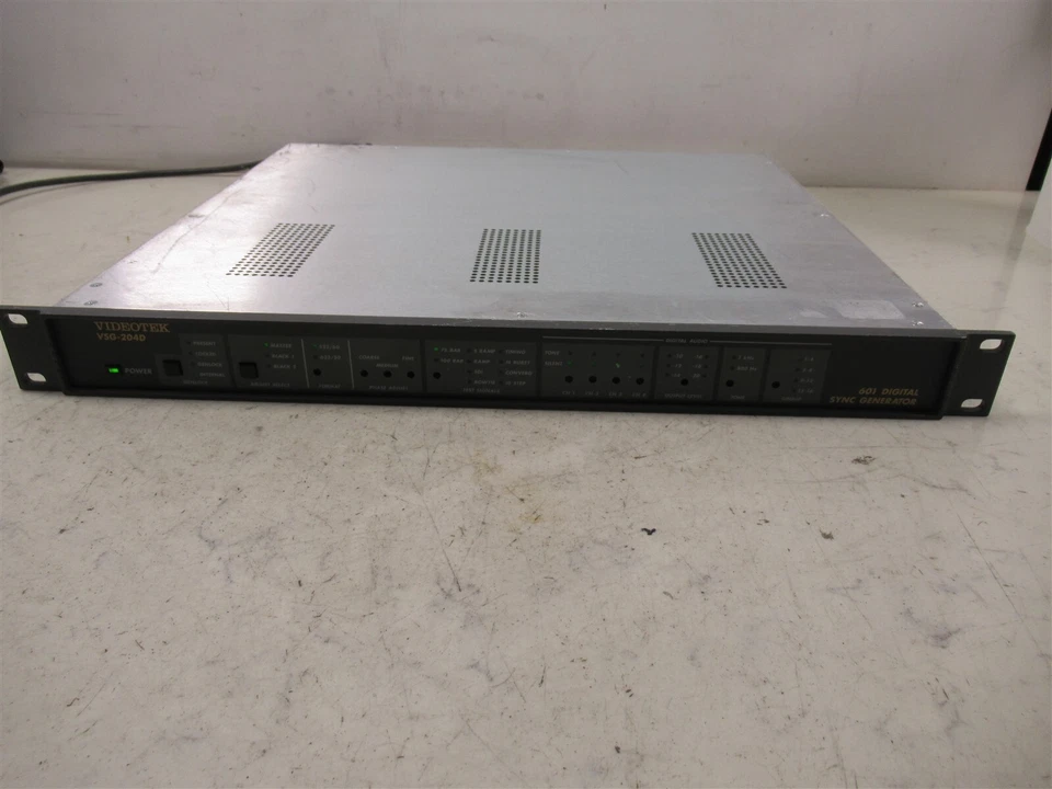 Videotek VSG-204D 601 Digital Sincronización Generador Montaje en Rack Pro Audio Deck  Foto 1 de 4