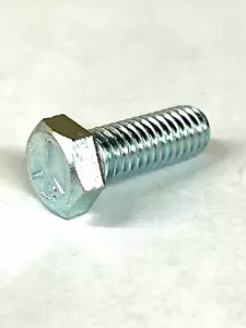(100) 3/8"-16 x 1" Grade 5 Sechskantschrauben Zink Grobgewinde 3/8x1 Sechskantschraube - Bild 1 von 2