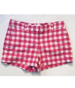 Vineyard Vines Shorts Gingham Check Pink White Size 2 - Picture 1 of 3