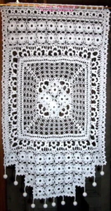 RIDEAU CROCHET ARTISANAT FRANCAIS SUR MESURE CREATION S RAISONNIER - Imagen 1 de 3