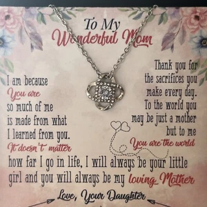 To My Mom Silver Tone Necklace Best Mothers Day Gift w/box š - Picture 1 of 4
