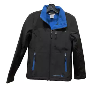 S Free Country Coat Jacket Black Blue Soft shell waterproof wind resistant smal - Picture 1 of 10