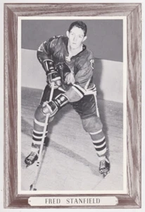 1964-67 Bee Hive Fred Stanfield 5x8 Photo Chicago Blackhawks NM - Picture 1 of 2
