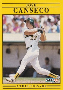 JOSE CANSECO 1991 Fleer #5