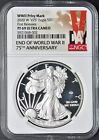 2020-W V75 Silver Eagle NGC PF 69 Ultra Cameo FR End of WW2 75th - ✪COINGIANTS✪