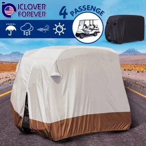 420D Heavy Duty 4 Passenger Golf Cart Cover Waterproof For EZ GO Yamaha Club Car - Picture 1 of 11