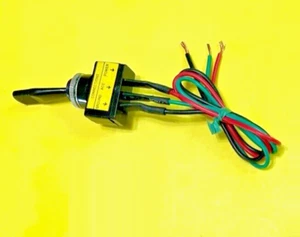 Panel Mount On / Off Switch with wires For Auto Car Boat Motorcycle 12VDC 10A - Picture 1 of 4