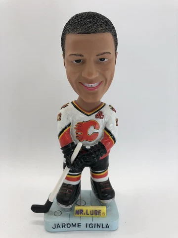 Jarome Iginla Calgary Flames SGA Bobblehead Hockey SGA Bobblehead ‘mr Lube’ RARE Cover