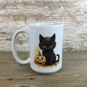Taza de café de cerámica de Halloween Black Cat - Imagen 1 de 4
