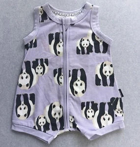 Bonds Baby Zip Wondersuit Romper Sleeveless Panda Size 000 (0-3 months) New - Picture 1 of 4