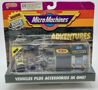 Micro Machines Abenteuer Fahrzeuge Plus Zubehör In Einem! Galoob Neu 1990 - Bild 1 von 4