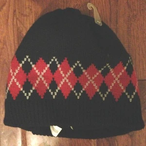 NWT boy's The Children's Place Winter Beanie Hat L/XL 8 yrs+ Red Black Warm - Picture 1 of 1