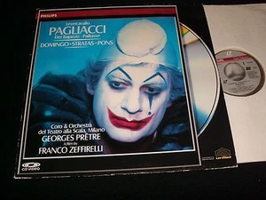 PAGLIACCI °DOMINGO AND STRATAS °<>12" Laserdisc<>uk PHILIPS 070204-1-remastered - Picture 1 of 3