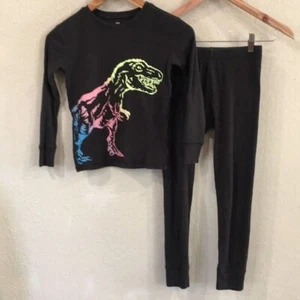Gap Boys Sz 12 ORGANIC Dinosaur Pajama Set 100% Cotton - Picture 1 of 15