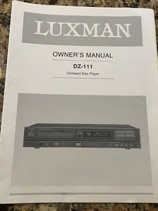 OEM LUXMAN DZ-111 BESITZERHANDBUCH - Bild 1 von 1