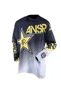 NOS ANSWER 459620 A16 ROCKSTAR VENTED JERSEY WHITE BLACK SIZE MENS XL - Picture 1 of 1