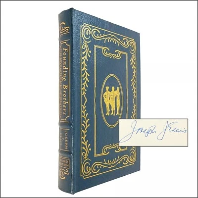 SIGNED Easton Press FOUNDING BROTHERS Joseph Ellis Ltd Ed LEATHER w/ COA  - Image 1 of 4