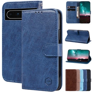 For Google 8 Pro 7 Pro 7A Magnetic Case Leather Wallet Card Flip Kickstand Cover - Picture 1 of 33