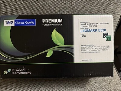 Premium Toner Cartridge Lexmark E330. Black. Replacement For 3405HA 34015HA - Image 1 of 4