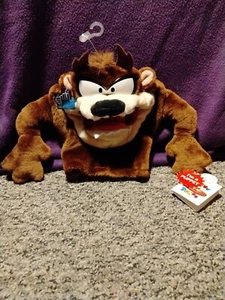 Hand Puppet Tazmanian Devil  9” Applause Looney Tunes Warner Bros 1994 Plush NEW - Picture 1 of 7