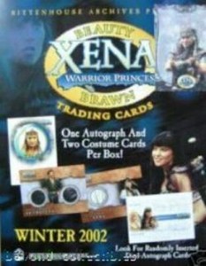 XENA WARRIOR PRINCESS  - RITTENHOUSE PROMO CARD & SELL SHEET BEAUTY & BRAWN P1