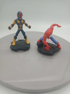 Disney Infinity 2.0 Marvel Superheroes Spider Man & Nova Figures - Picture 1 of 6
