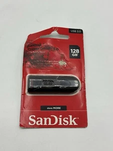 NEW SEALED SanDisk Cruzer Glide 3.0 USB 128GB 128 GB Flash Jump Drive Jumpdrive - Picture 1 of 4