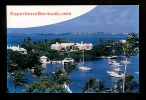 Bermuda postcard boats hotel palm trees - Picture 1 of 2
