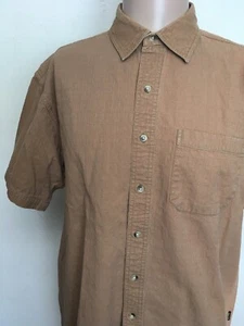 CAMICIA KUHL TENCEL RAYON BUTTON UP KAKI TESTURIZZATA CHECK ricamata L KUHL - Foto 1 di 12