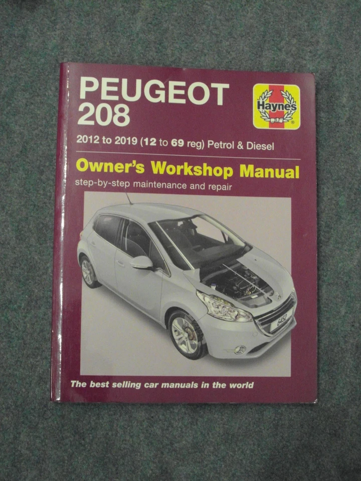 HAYNES PEUGEOT 208 2012-2019 PETROL & DIESEL 2019 edition MINT Unused - Image 1 of 4