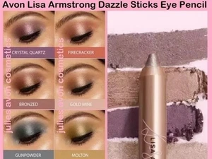 Avon Lisa Armstrong Dazzle Stick - Molten Dark Gold Eyeshadow Cream Stick - Picture 1 of 3