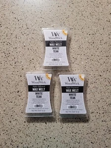 3 WoodWick Wax Melts White Teak Home Fragrance 6 Squares Per Package NEW - Picture 1 of 4